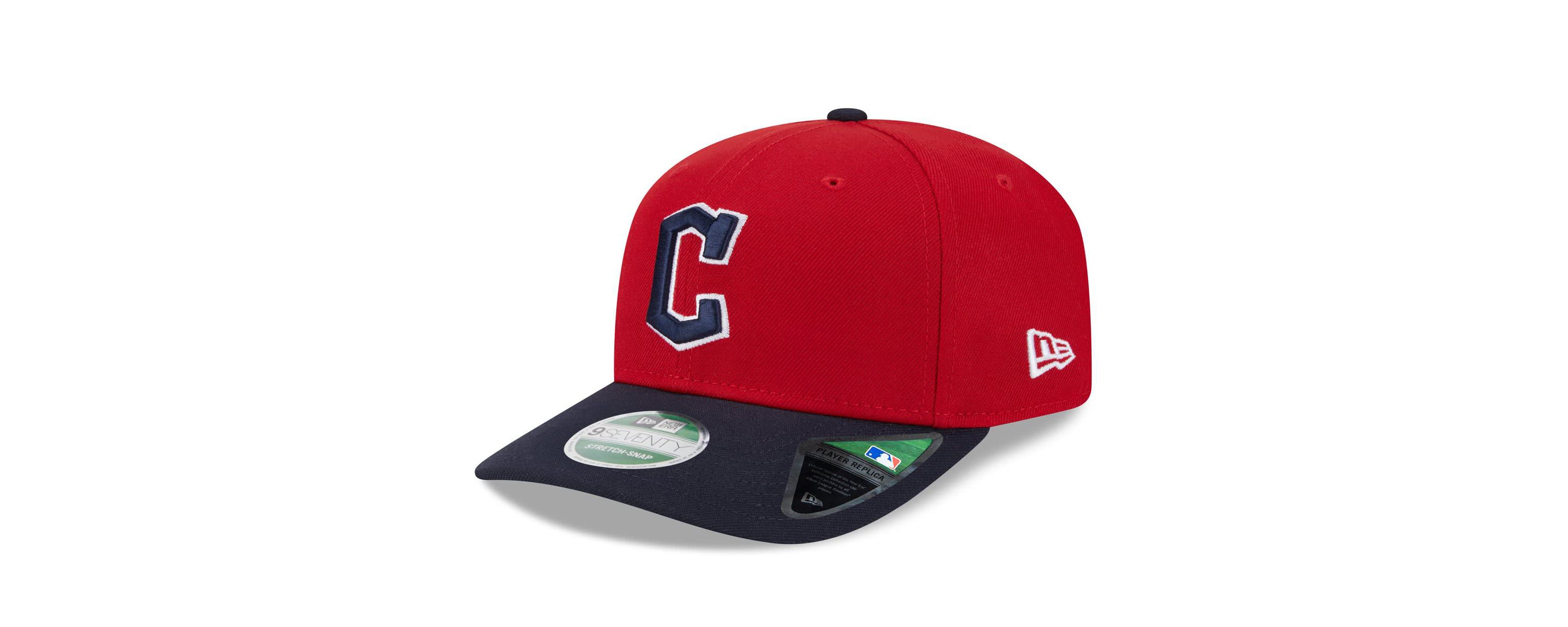 MLB Red/Black Cleveland Guardians Player Replica 9SEVENTY Adjustable Hat