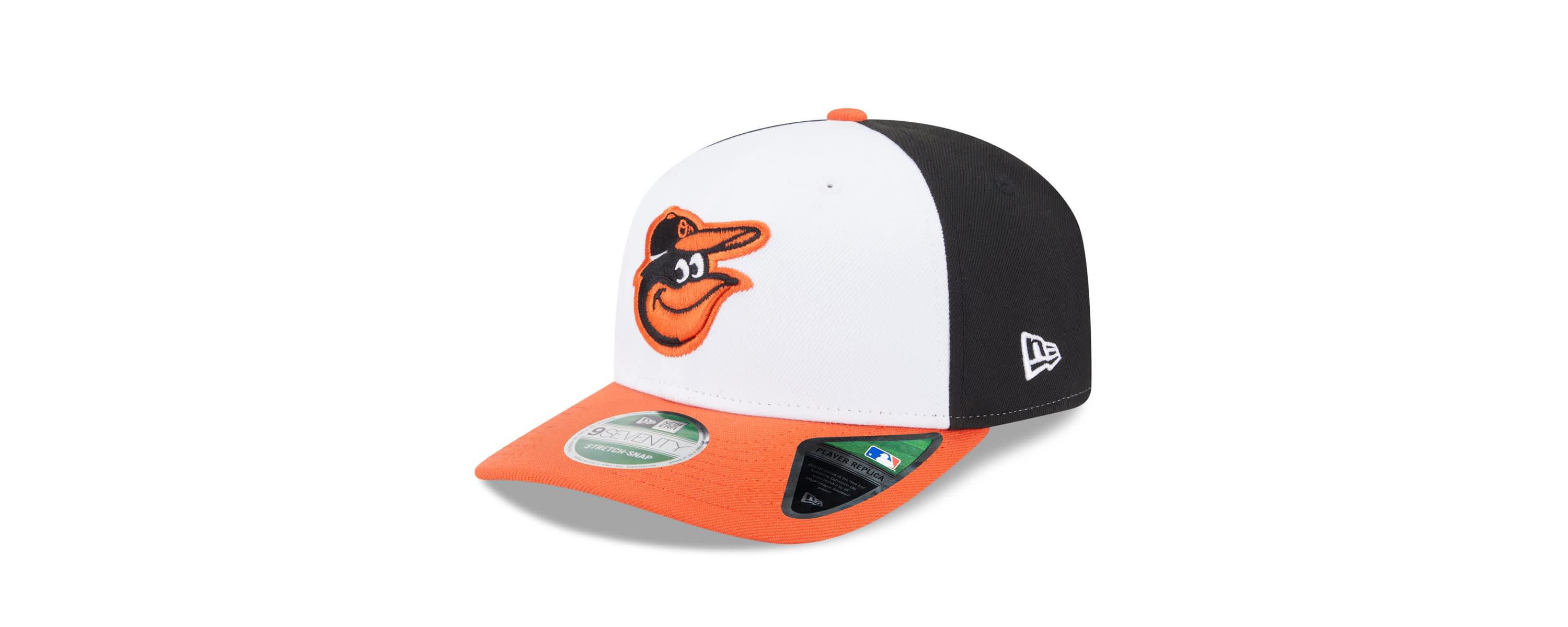 MLB Black/Orange Baltimore Orioles Player Replica 9SEVENTY Adjustable Hat