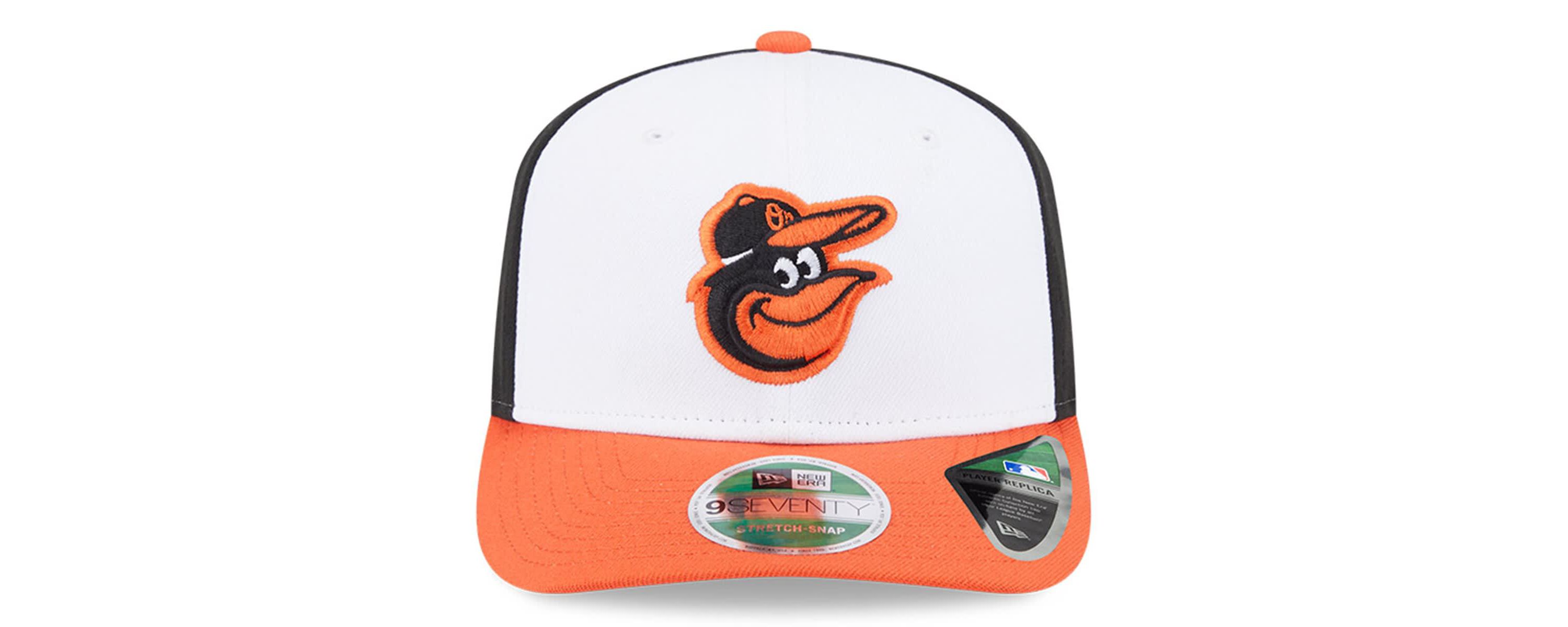MLB Black/Orange Baltimore Orioles Player Replica 9SEVENTY Adjustable Hat