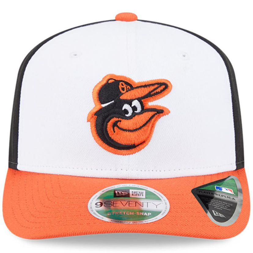 MLB Black/Orange Baltimore Orioles Player Replica 9SEVENTY Adjustable Hat