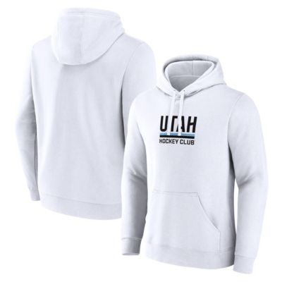 Men's NHL Fanatics Utah Hockey Club Secondary Logo Pullover Hoodie, White, Small