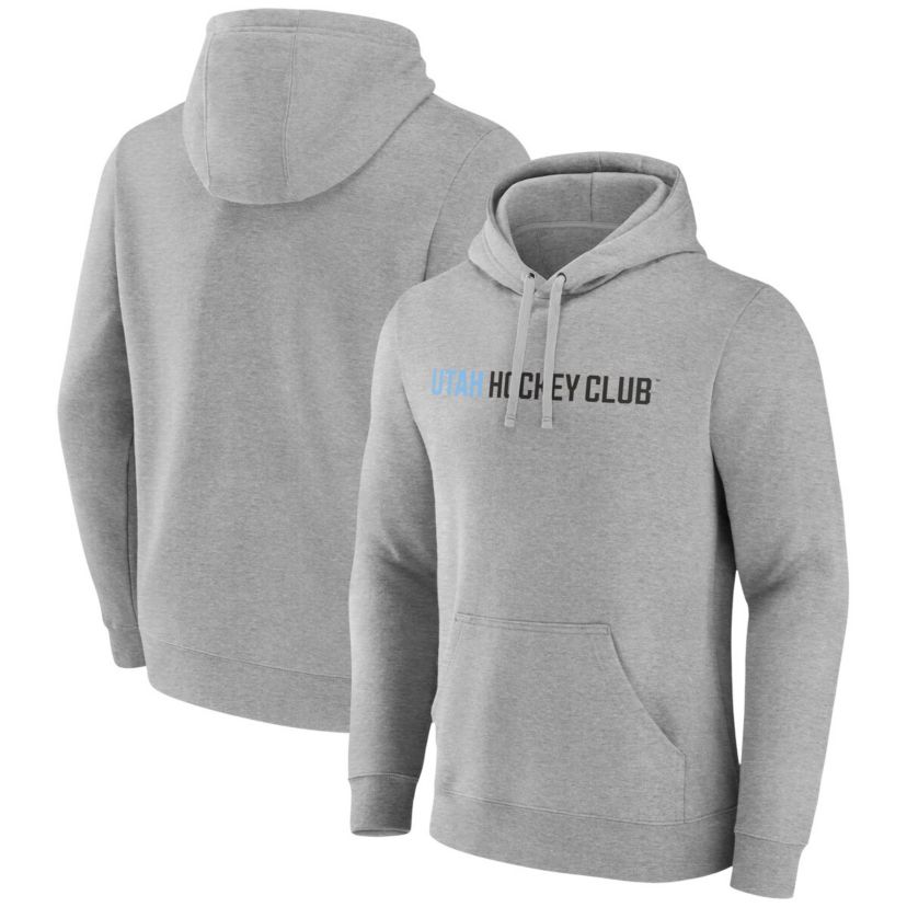 NHL Fanatics Utah Hockey Club Wordmark Logo Fleece Pullover Hoodie