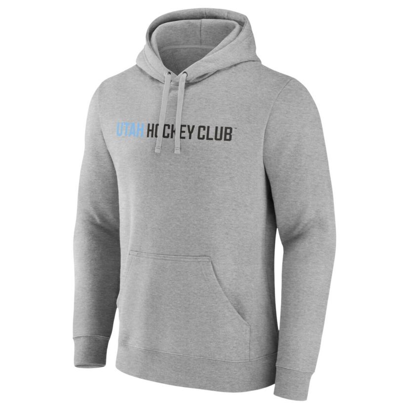 NHL Fanatics Utah Hockey Club Wordmark Logo Fleece Pullover Hoodie