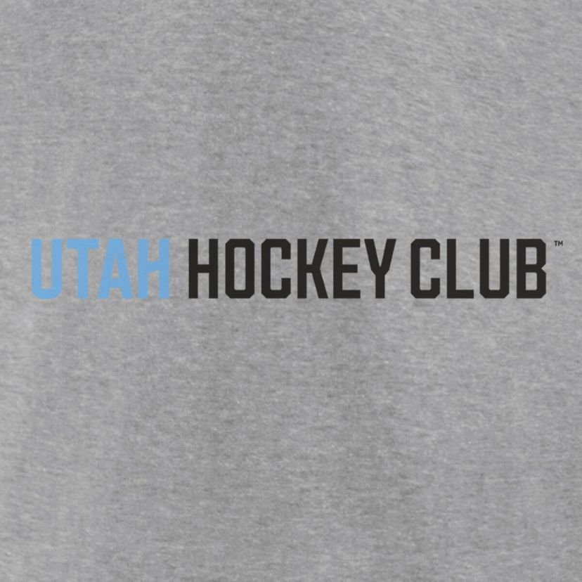 NHL Fanatics Utah Hockey Club Wordmark Logo Fleece Pullover Hoodie