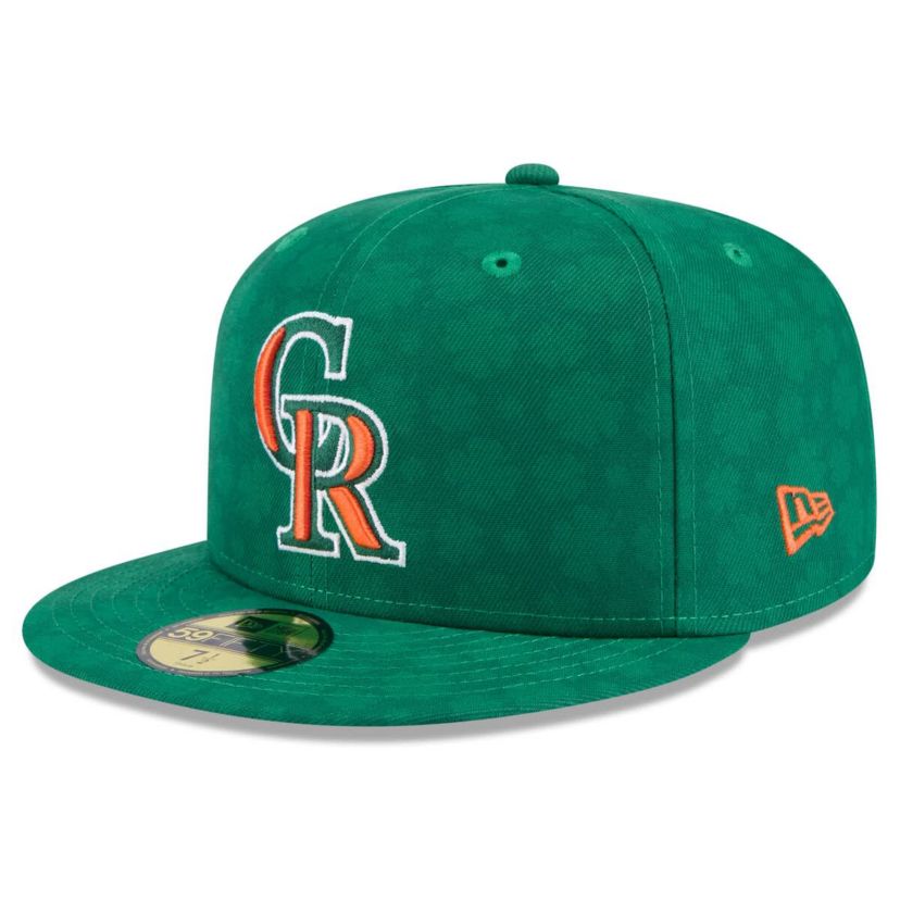 MLB Kelly Colorado Rockies St. Patricks Day 59FIFTY Fitted Hat