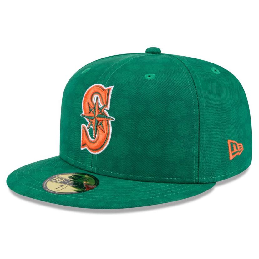 MLB Kelly Seattle Mariners St. Patricks Day 59FIFTY Fitted Hat