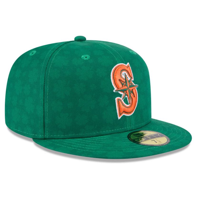MLB Kelly Seattle Mariners St. Patricks Day 59FIFTY Fitted Hat