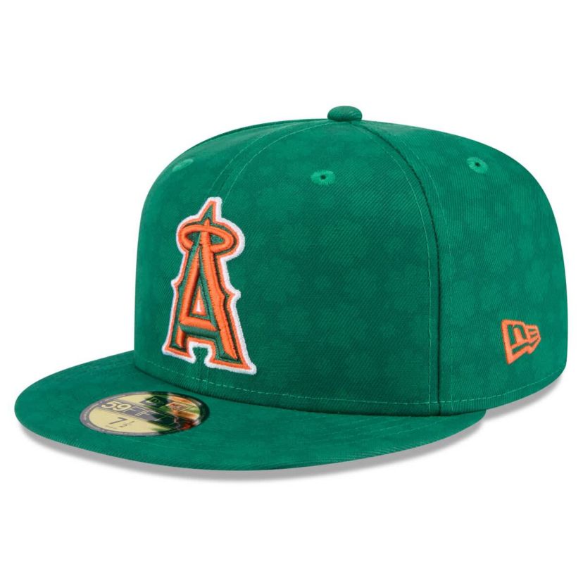 MLB Kelly Los Angeles Angels St. Patricks Day 59FIFTY Fitted Hat