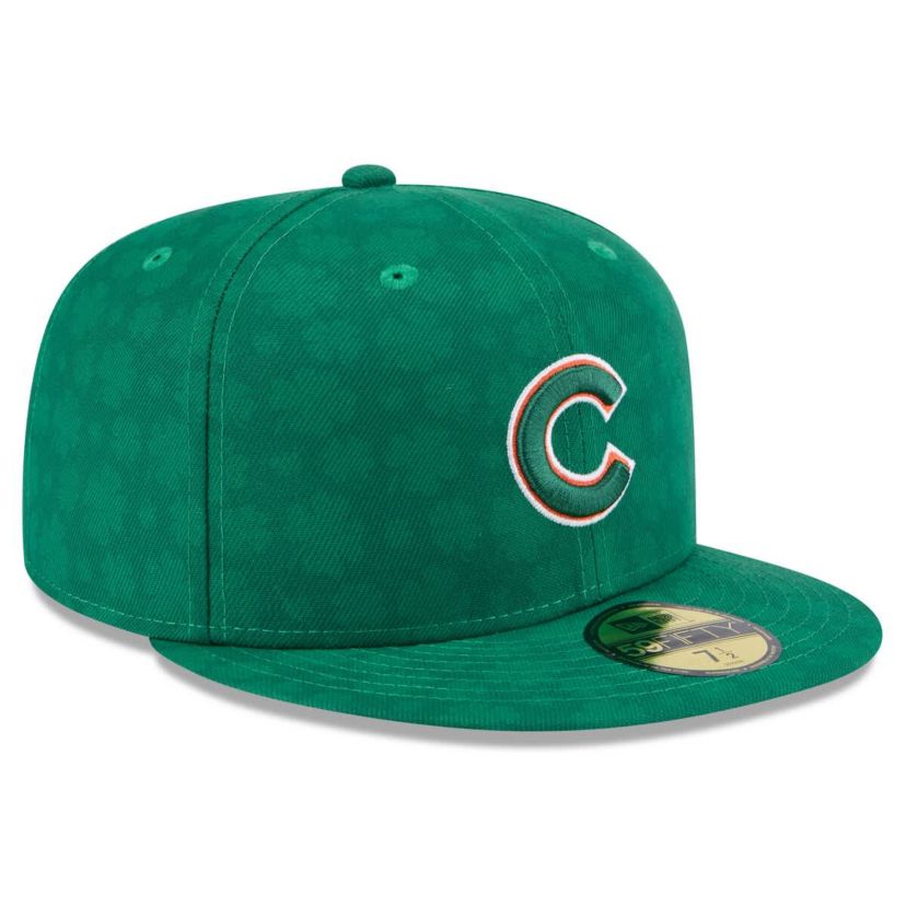 MLB Kelly Chicago Cubs St. Patricks Day 59FIFTY Fitted Hat