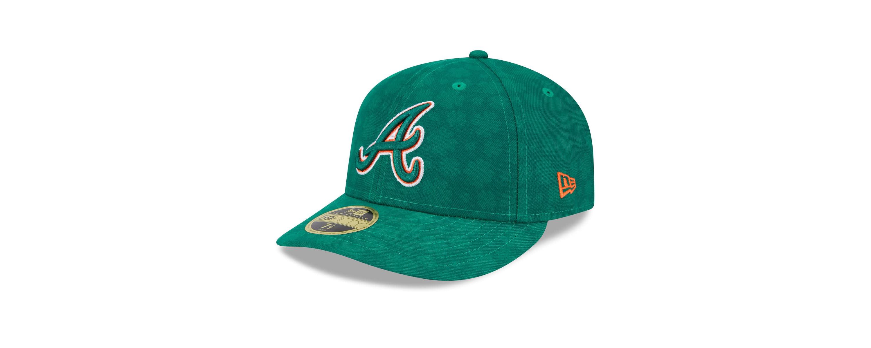 MLB Kelly Atlanta Braves St. Patricks Day Low 59FIFTY Fitted Hat