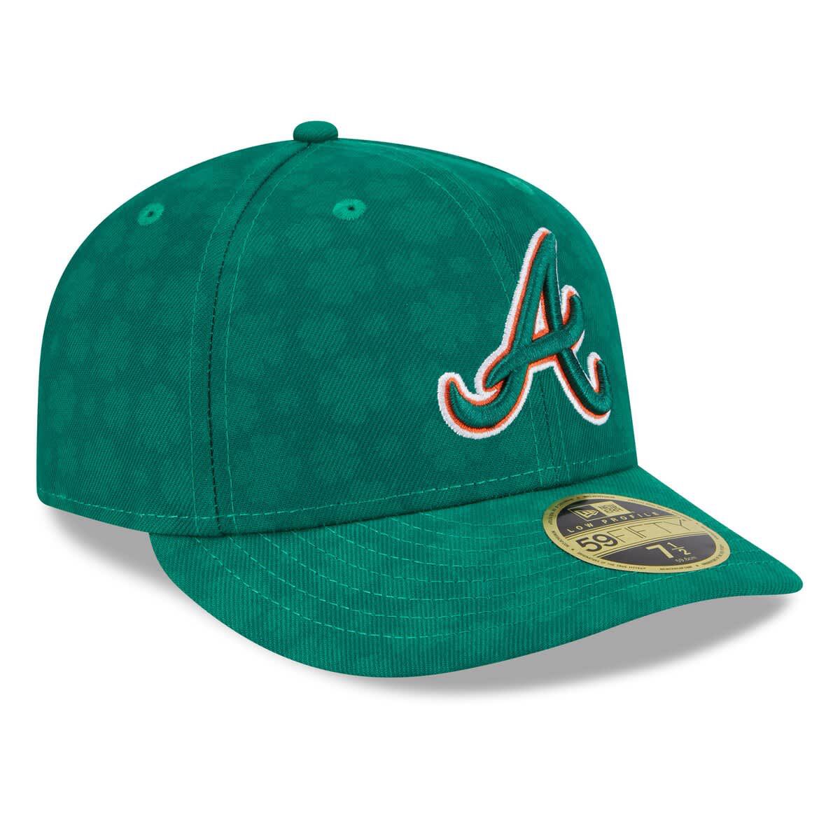 MLB Kelly Atlanta Braves St. Patricks Day Low 59FIFTY Fitted Hat