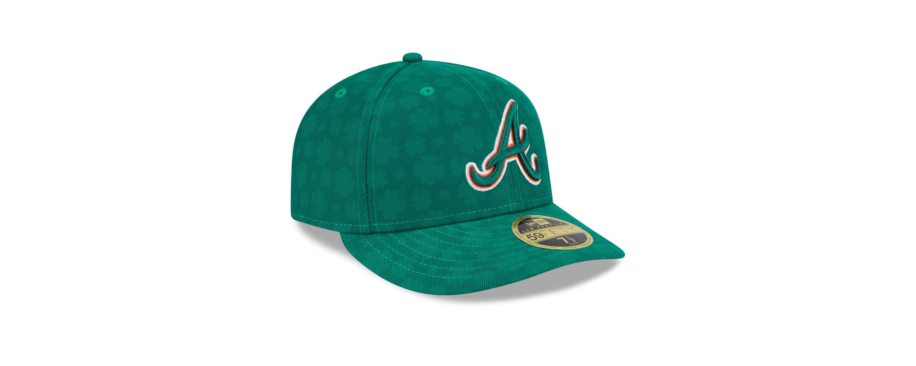 MLB Kelly Atlanta Braves St. Patricks Day Low 59FIFTY Fitted Hat