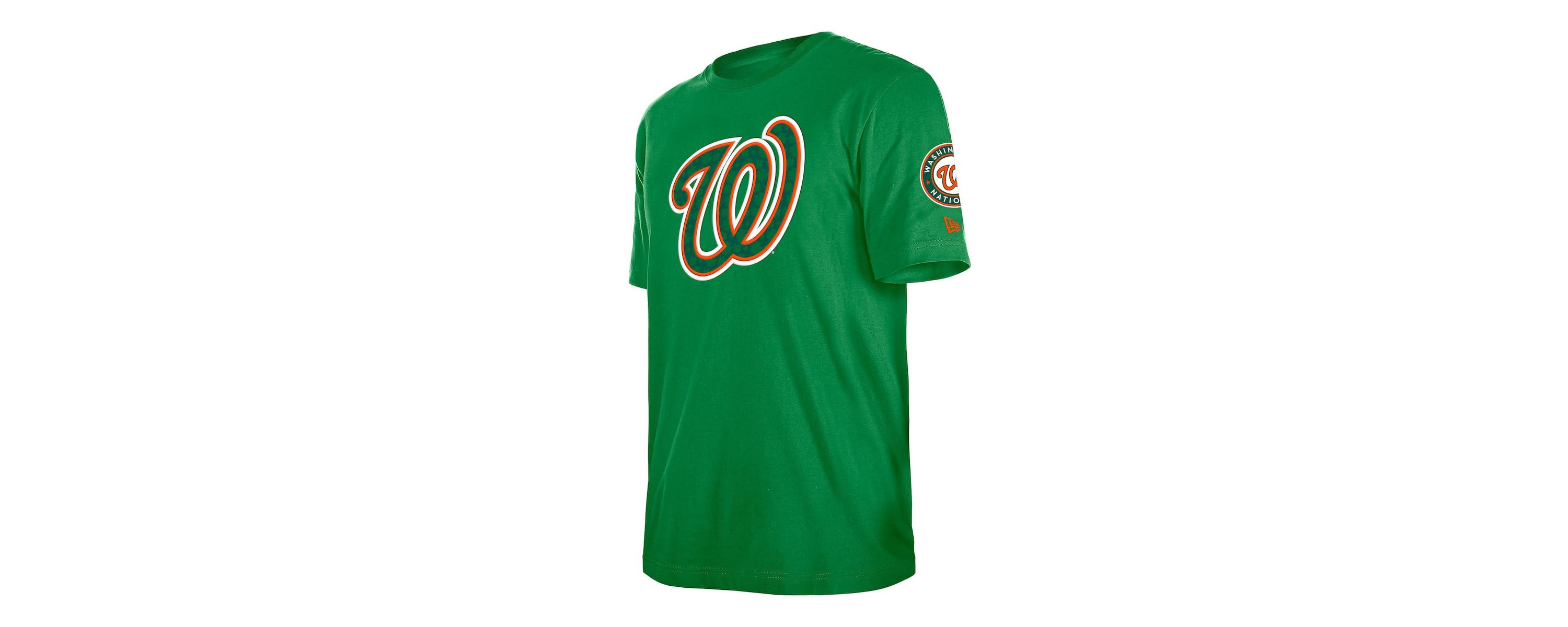 MLB Kelly Washington Nationals St. Patricks Day Shamrock Fill T-Shirt