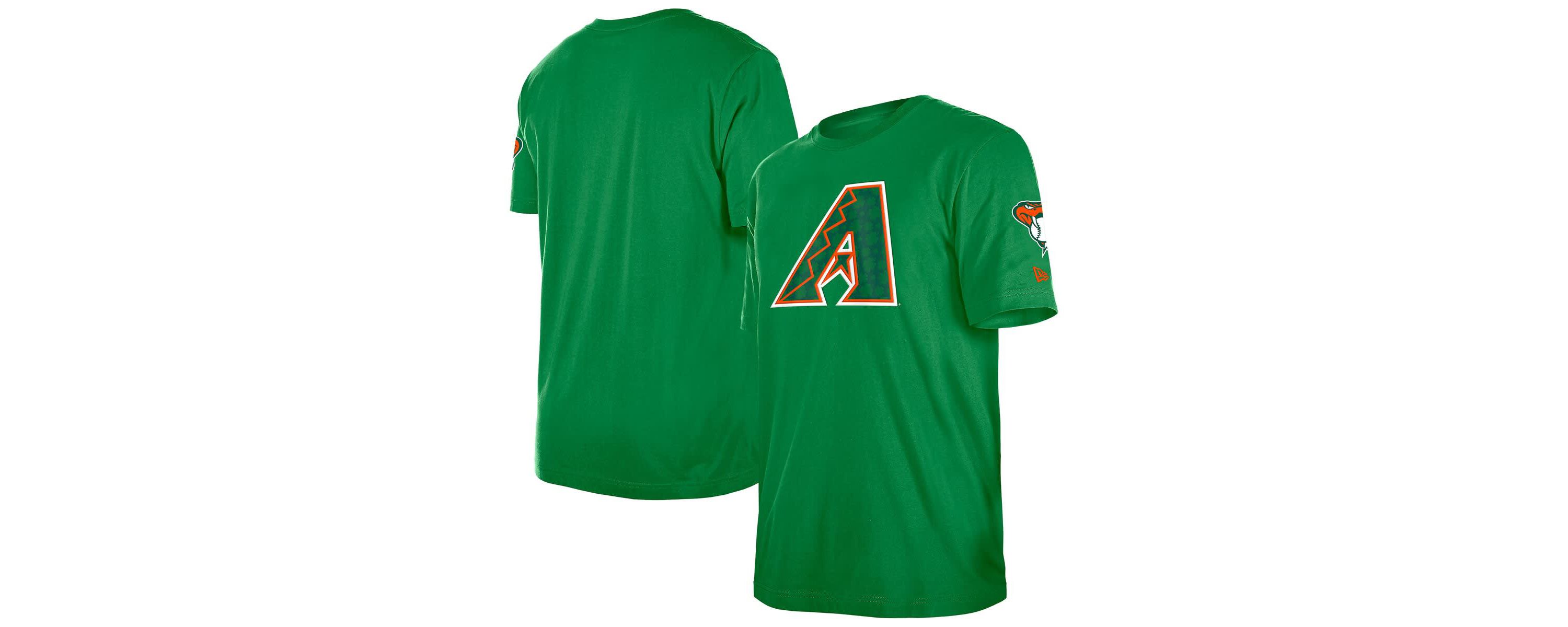 MLB Kelly Arizona Diamondbacks St. Patricks Day Shamrock Fill T-Shirt