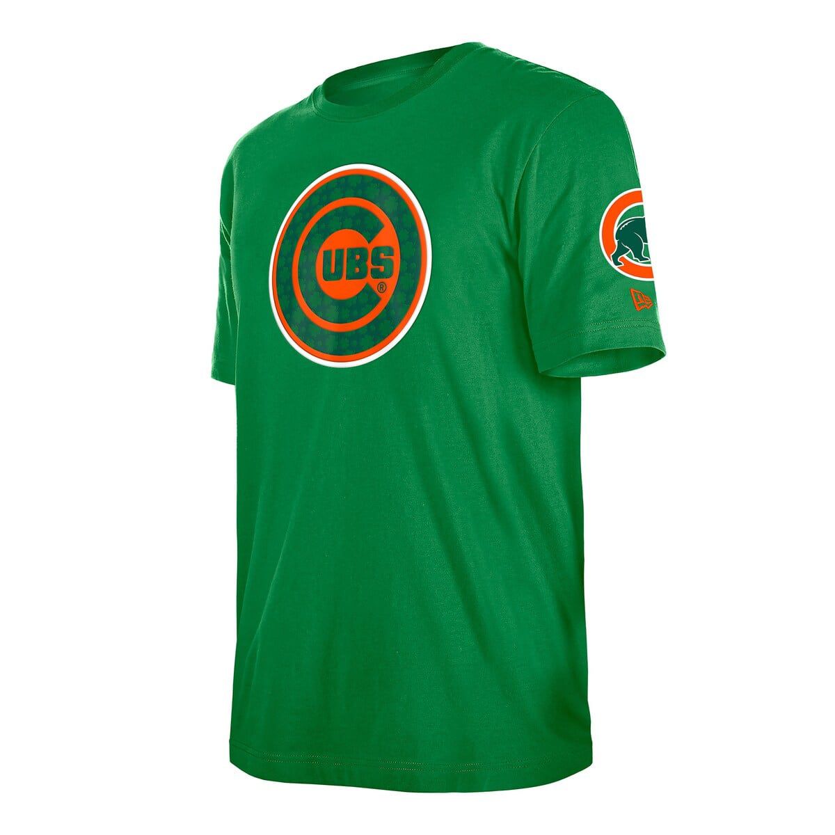 MLB Kelly Chicago Cubs St. Patricks Day Shamrock Fill T-Shirt