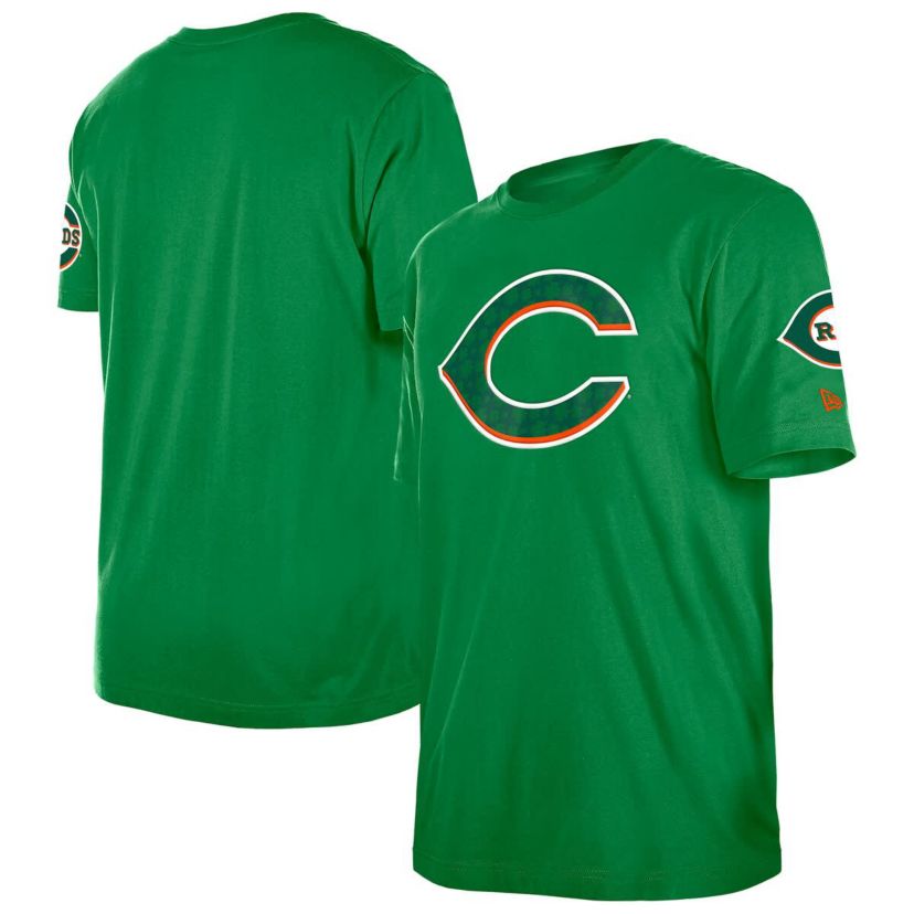 MLB Kelly Cincinnati Reds St. Patricks Day Shamrock Fill T-Shirt