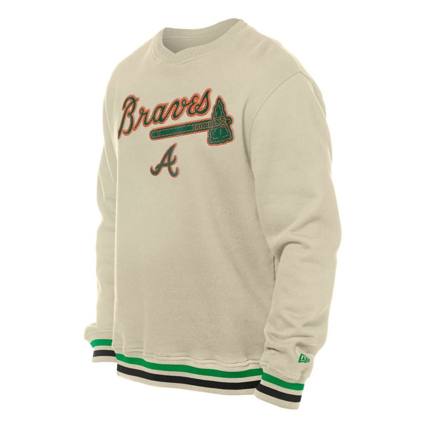 MLB Atlanta Braves St. Patricks Day Twill Pullover Sweatshirt
