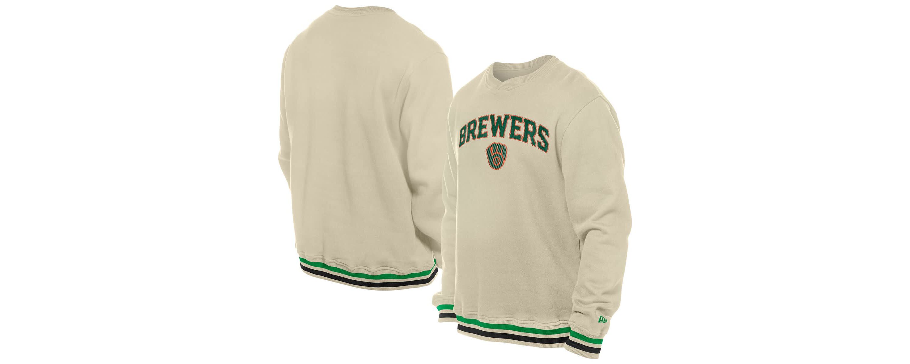 MLB Milwaukee Brewers St. Patricks Day Twill Pullover Sweatshirt