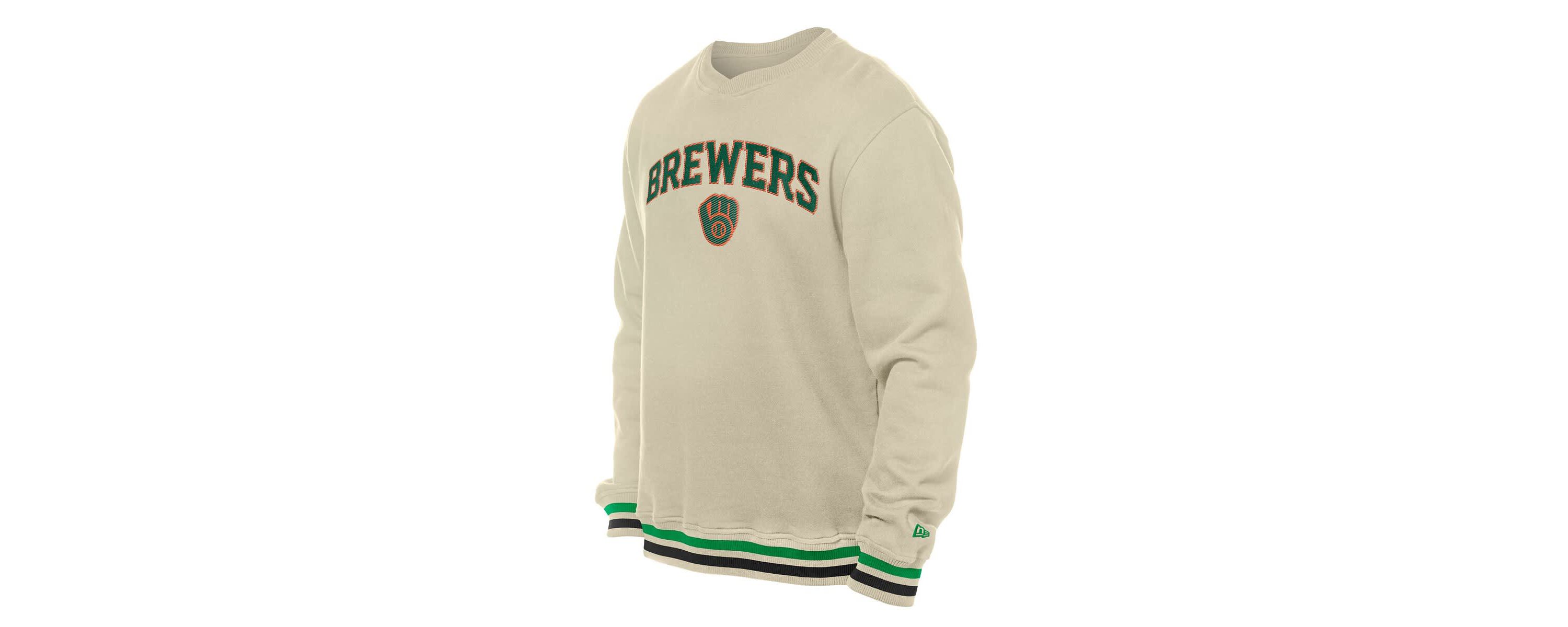 MLB Milwaukee Brewers St. Patricks Day Twill Pullover Sweatshirt