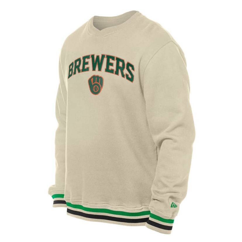MLB Milwaukee Brewers St. Patricks Day Twill Pullover Sweatshirt