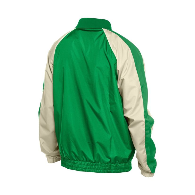 Boston Red Sox MLB Kelly Boston Sox St. Patricks Day Ripstop Raglan Quarter-Zip Windbreaker
