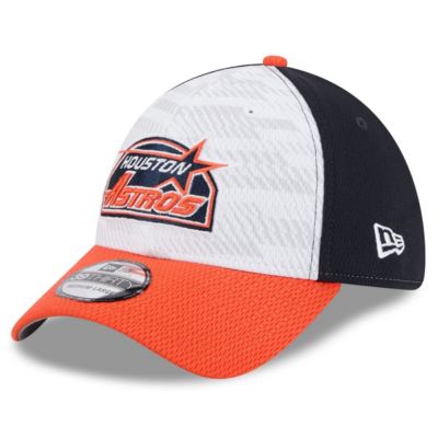 New Era Men's MLB Navy/Orange Houston Astros 2025 MLB Clubhouse 39THIRTY Flex Hat