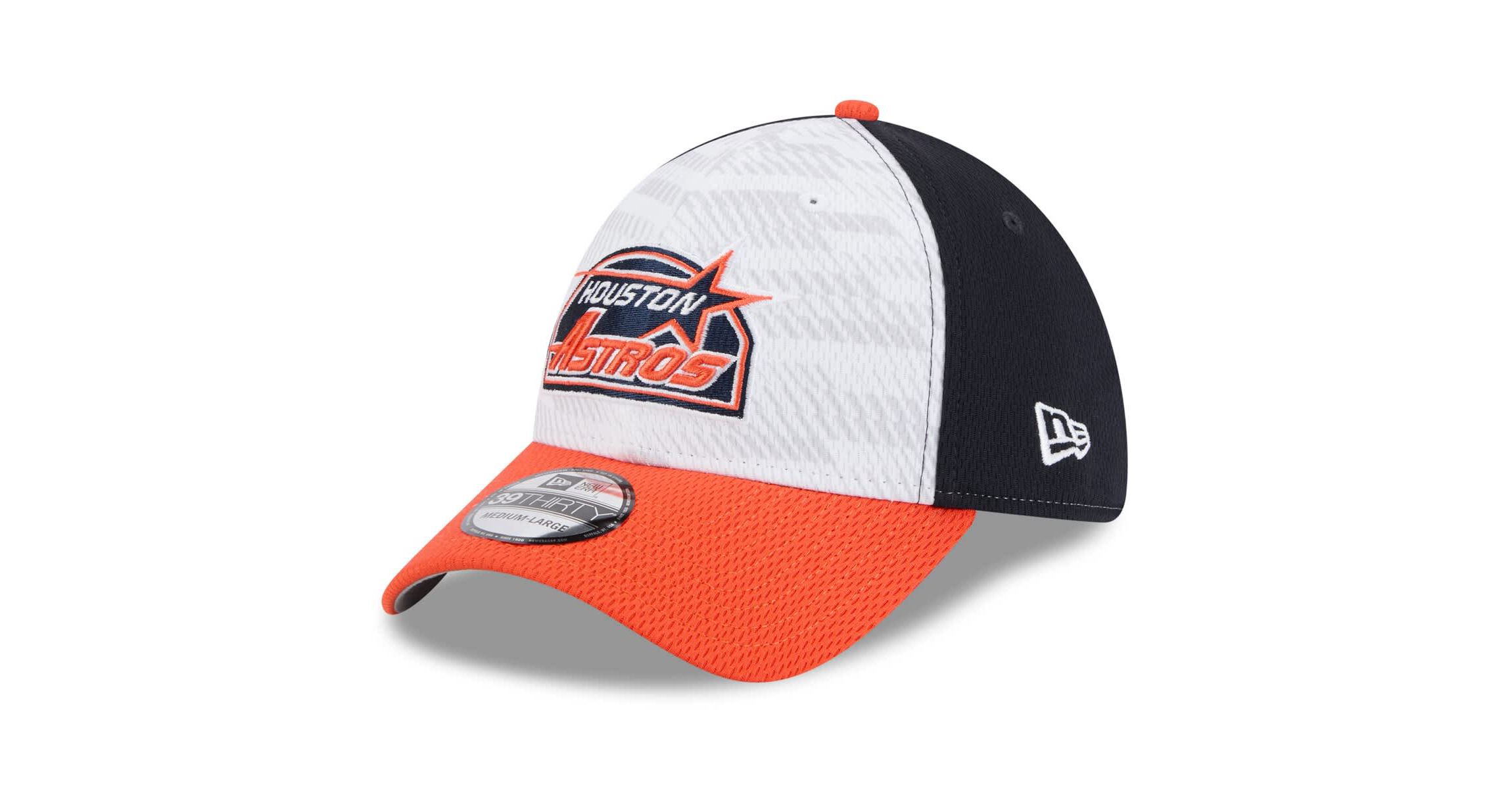 MLB Navy/Orange Houston Astros 2025 MLB Clubhouse 39THIRTY Flex Hat