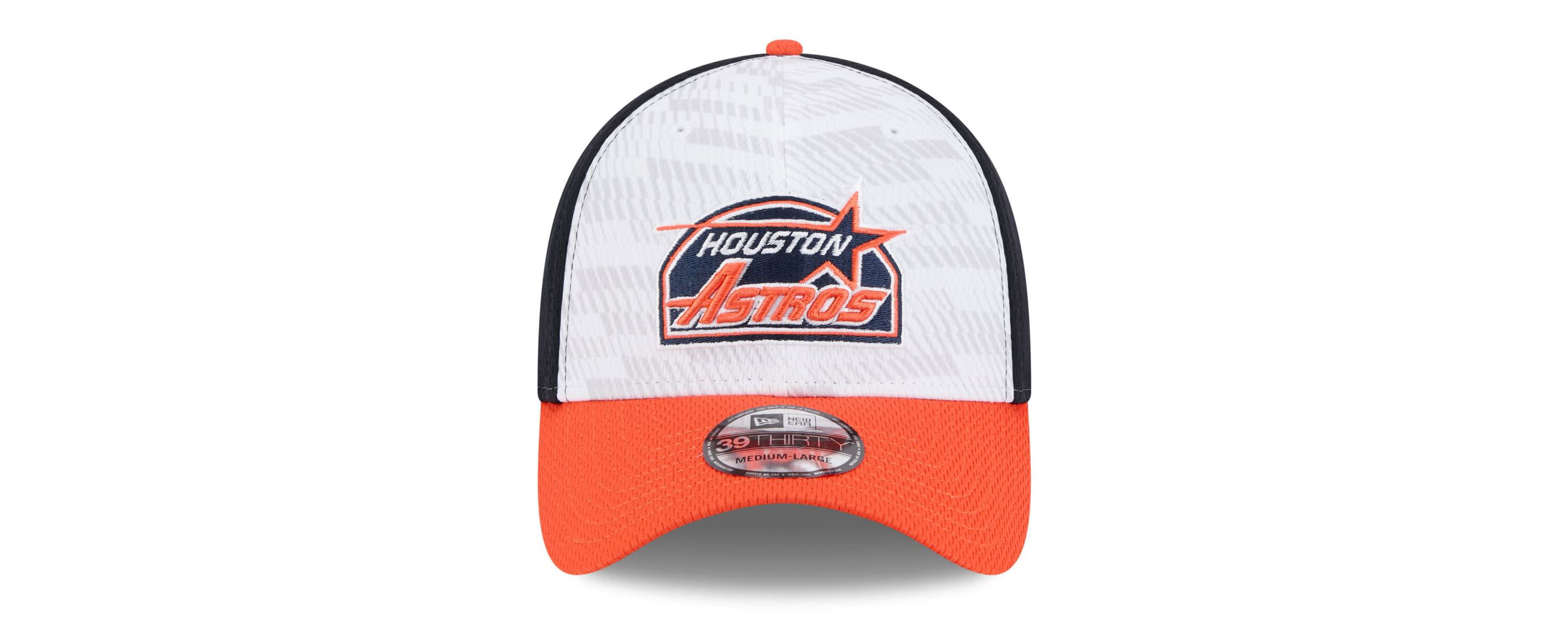 MLB Navy/Orange Houston Astros 2025 MLB Clubhouse 39THIRTY Flex Hat