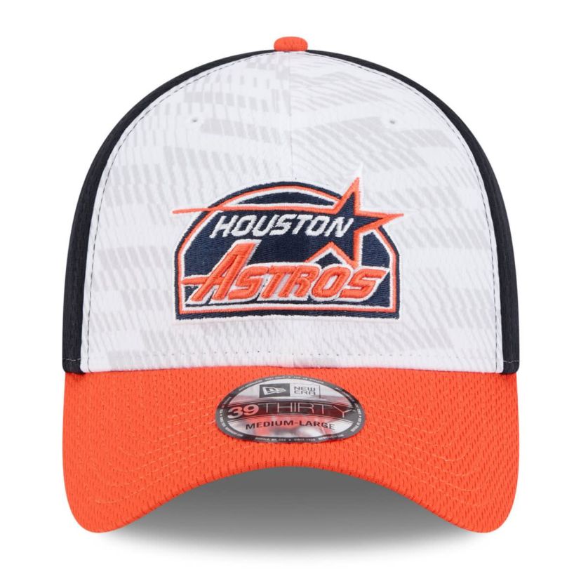 MLB Navy/Orange Houston Astros 2025 MLB Clubhouse 39THIRTY Flex Hat