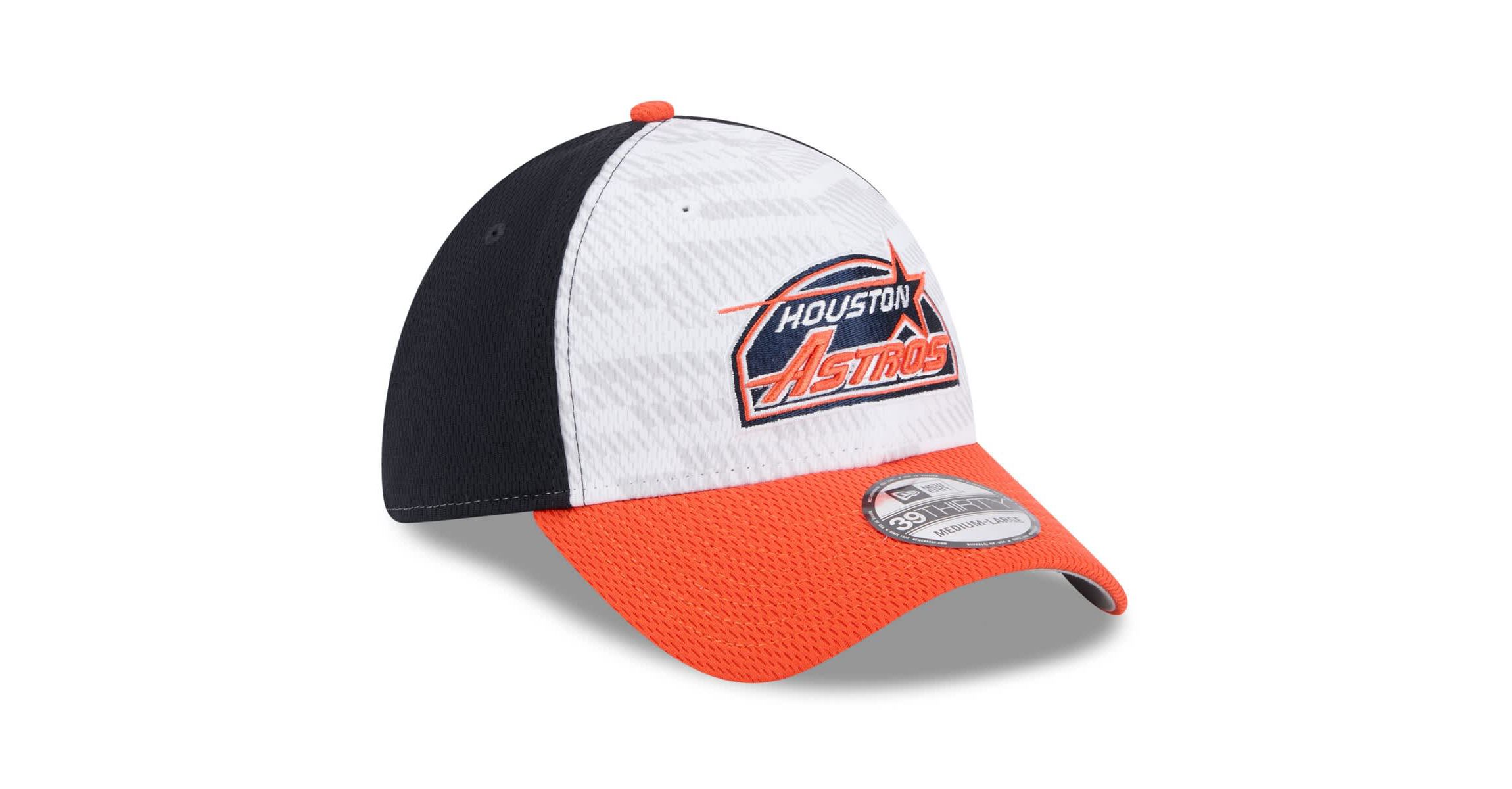 MLB Navy/Orange Houston Astros 2025 MLB Clubhouse 39THIRTY Flex Hat