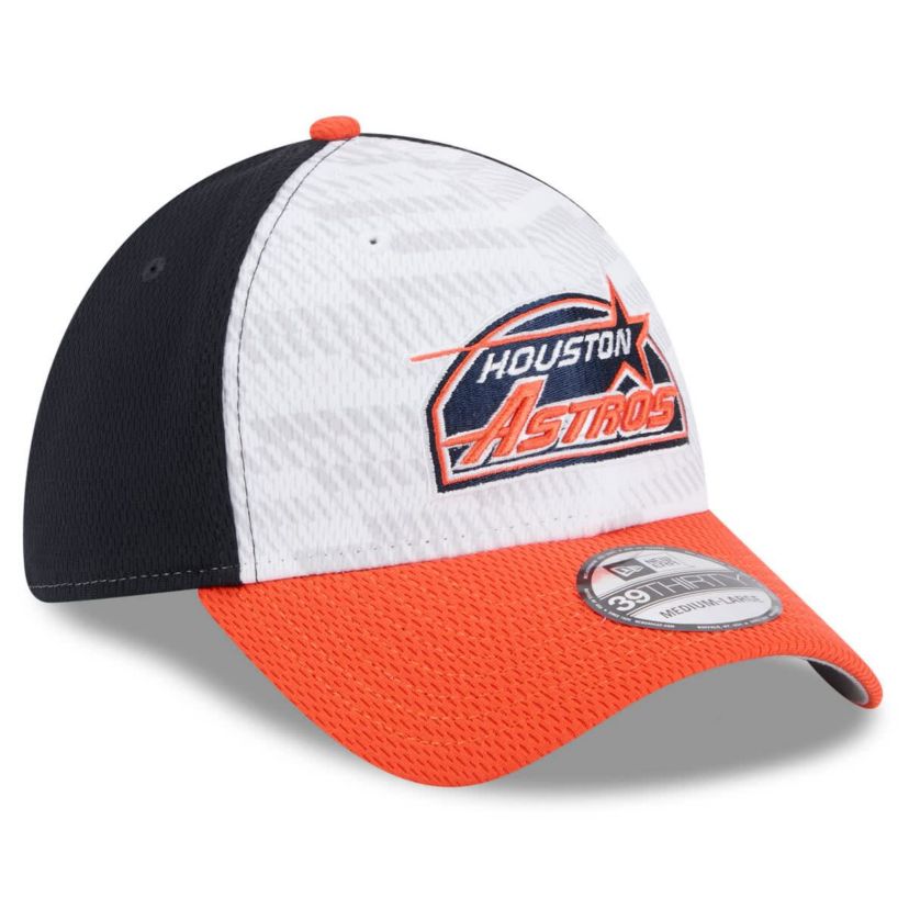 MLB Navy/Orange Houston Astros 2025 MLB Clubhouse 39THIRTY Flex Hat