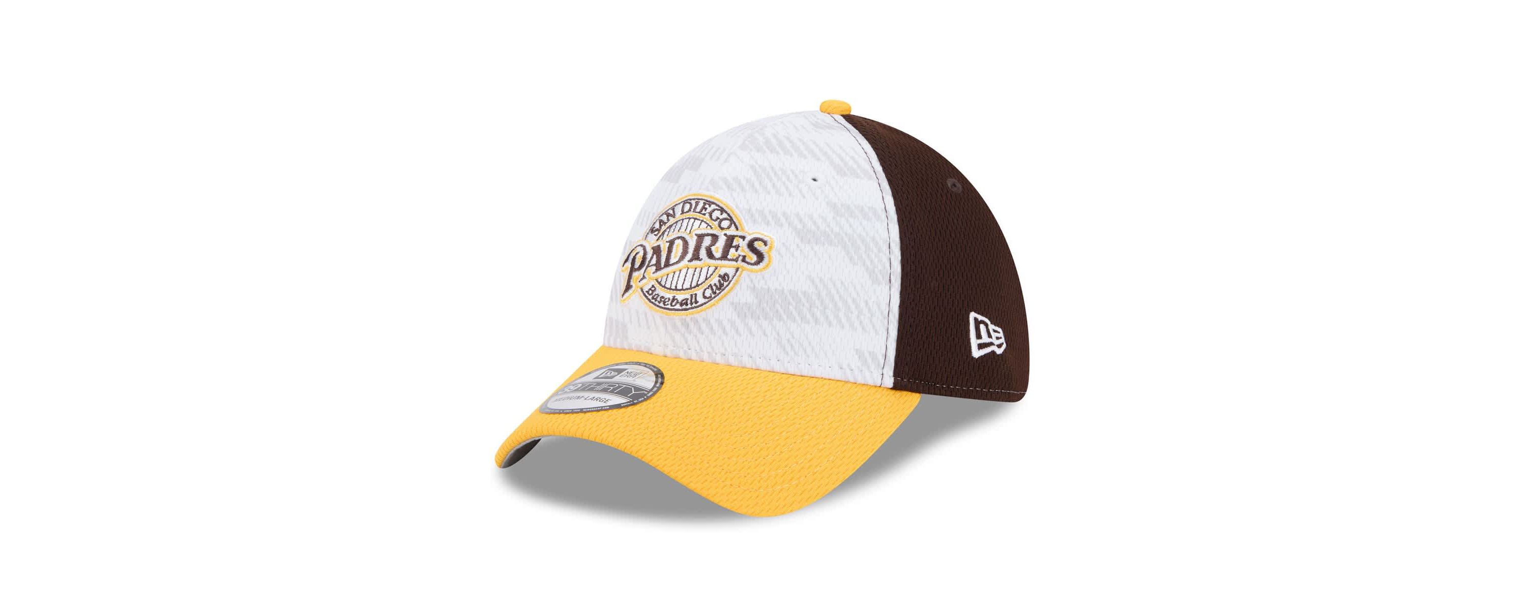 MLB Brown/Gold San Diego Padres 2025 MLB Clubhouse 39THIRTY Flex Hat