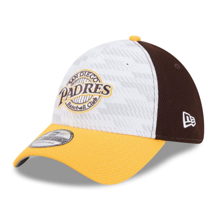 MLB Brown/Gold San Diego Padres 2025 MLB Clubhouse 39THIRTY Flex Hat