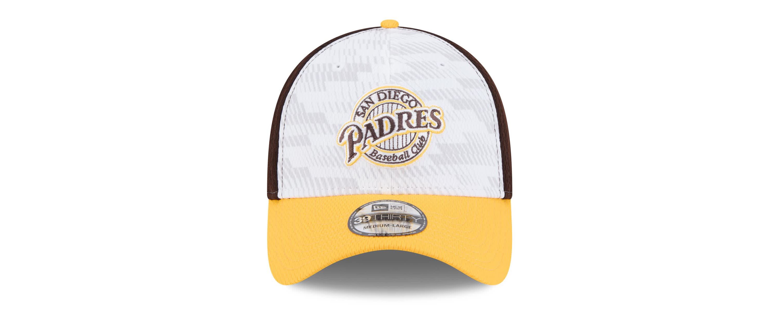 MLB Brown/Gold San Diego Padres 2025 MLB Clubhouse 39THIRTY Flex Hat
