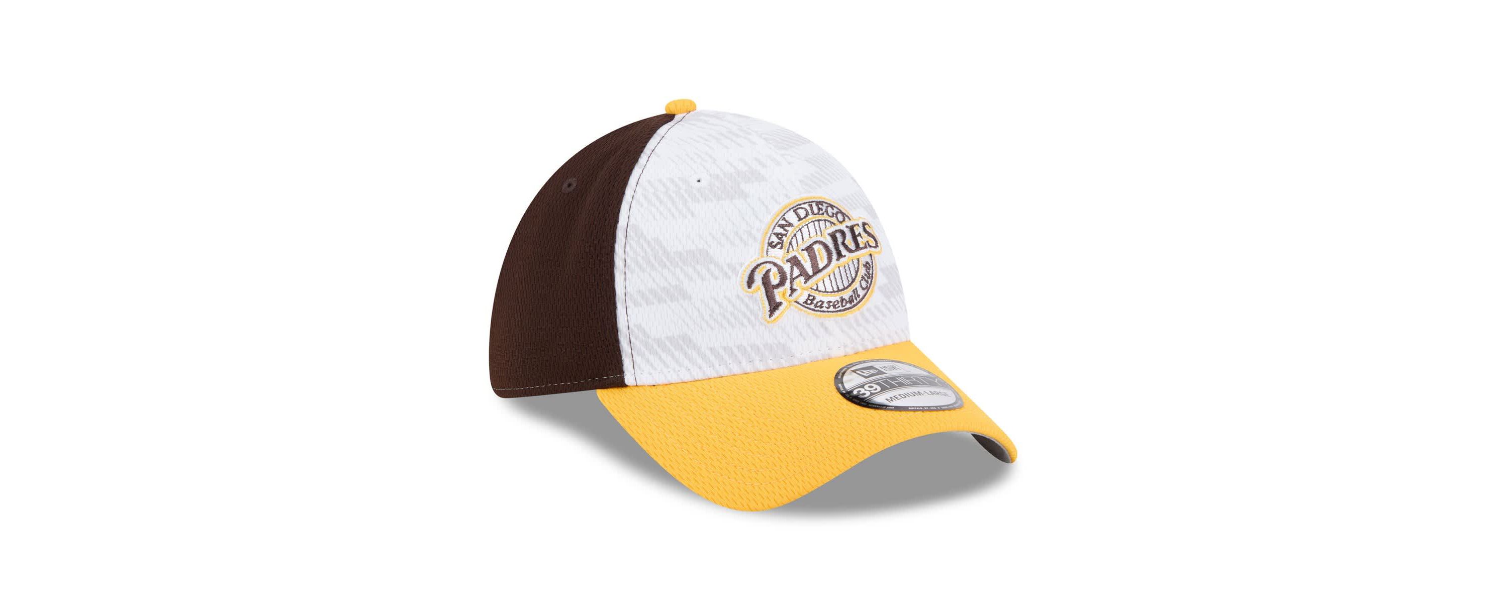 MLB Brown/Gold San Diego Padres 2025 MLB Clubhouse 39THIRTY Flex Hat