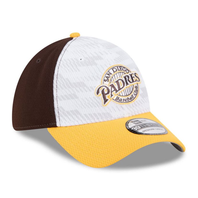 MLB Brown/Gold San Diego Padres 2025 MLB Clubhouse 39THIRTY Flex Hat
