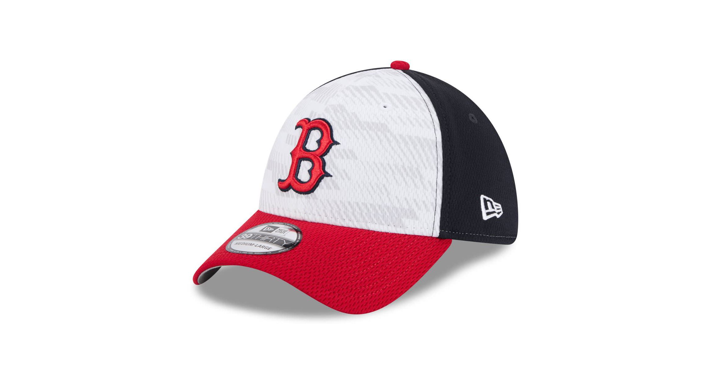 Boston Red Sox MLB Navy/Red Boston Sox 2025 MLB Clubhouse 39THIRTY Flex Hat