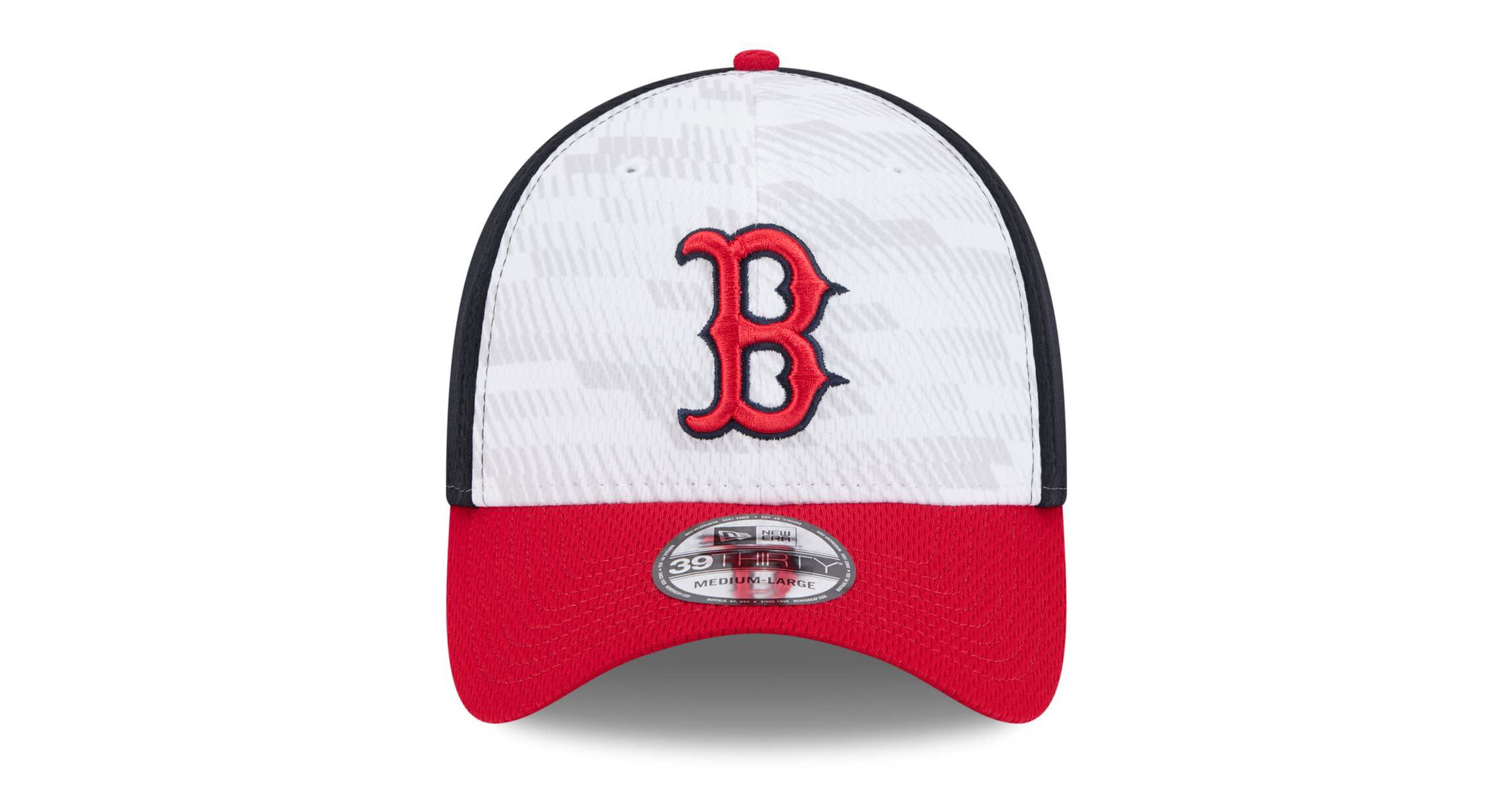 Boston Red Sox MLB Navy/Red Boston Sox 2025 MLB Clubhouse 39THIRTY Flex Hat