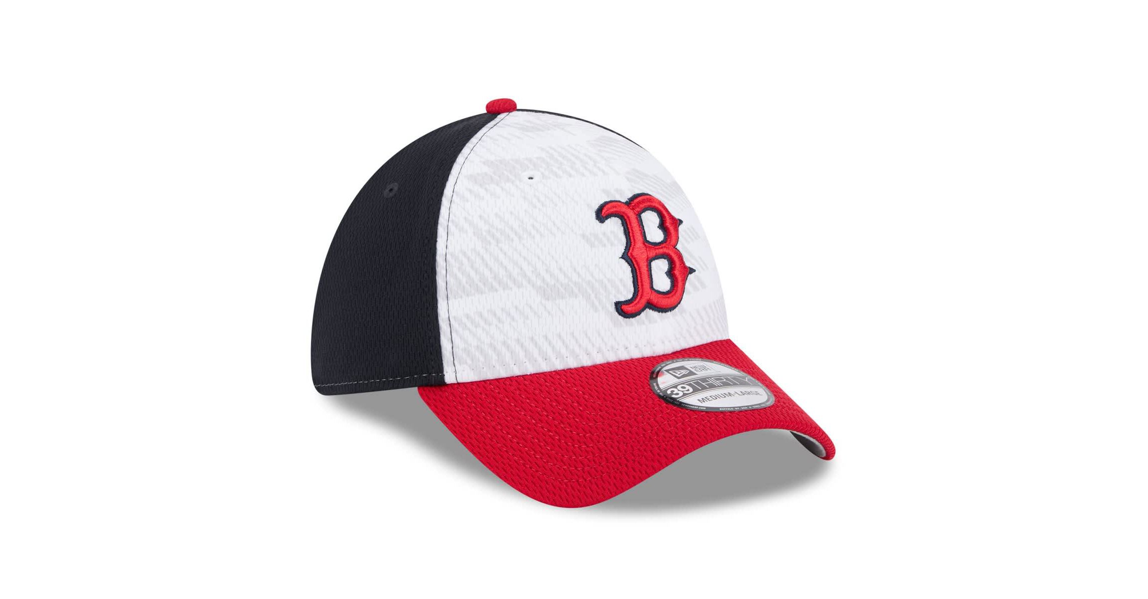 Boston Red Sox MLB Navy/Red Boston Sox 2025 MLB Clubhouse 39THIRTY Flex Hat