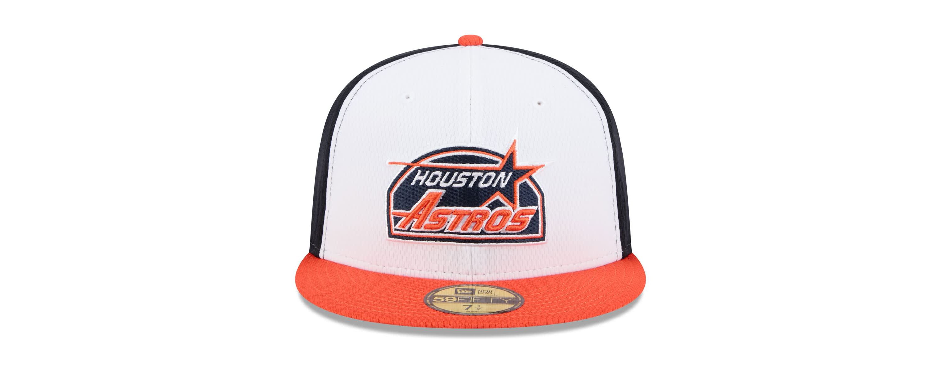 MLB Navy/Orange Houston Astros 2025 MLB Clubhouse 59FIFTY Fitted Hat