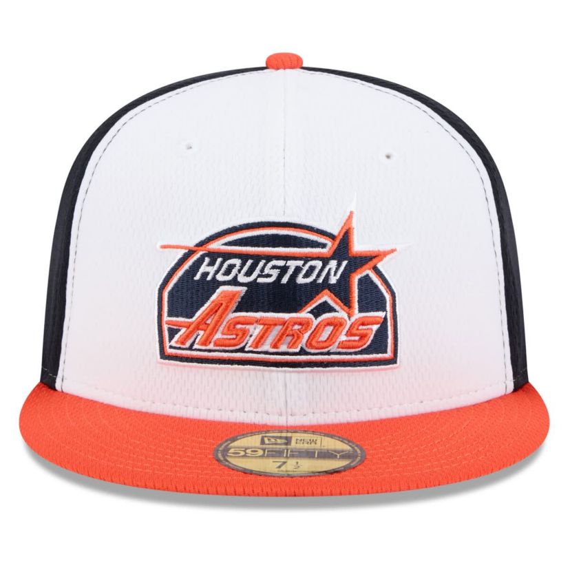 MLB Navy/Orange Houston Astros 2025 MLB Clubhouse 59FIFTY Fitted Hat