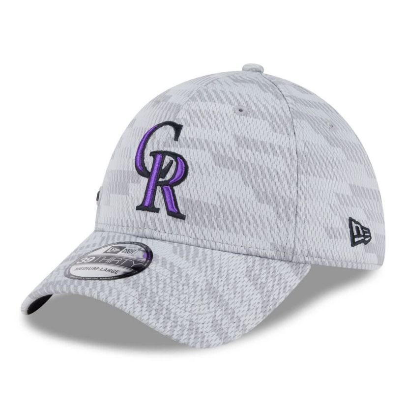 MLB Colorado Rockies 2025 MLB Clubhouse 39THIRTY Flex Hat