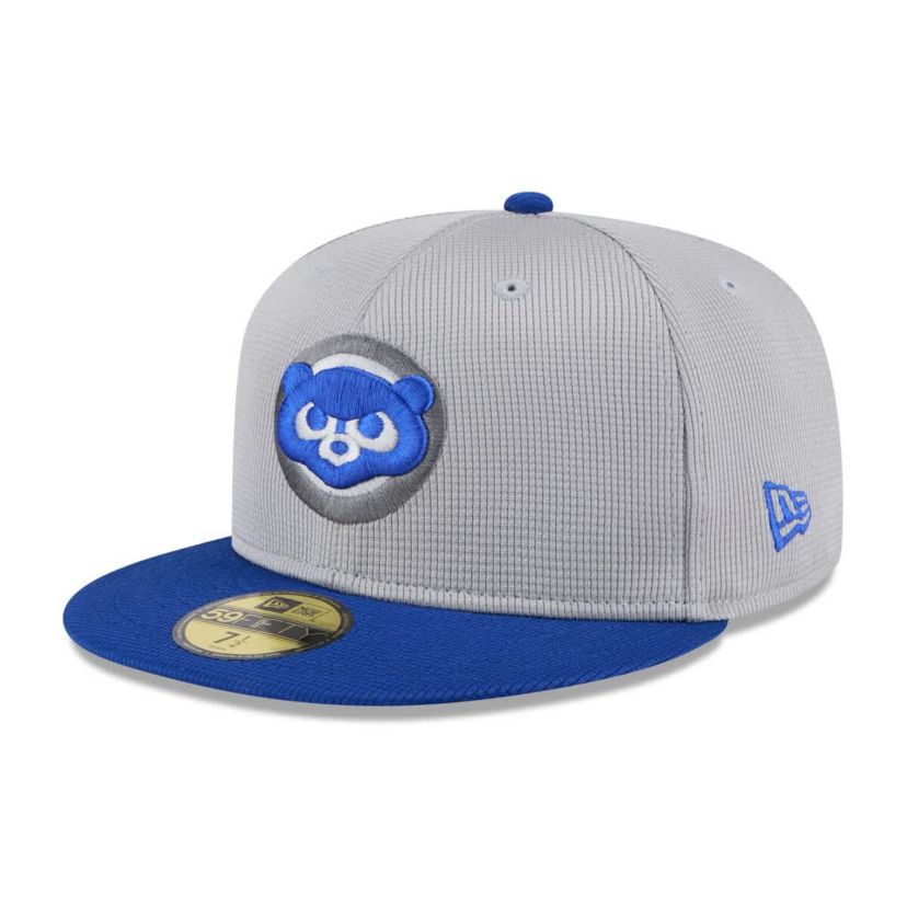 MLB Gray/Royal Chicago Cubs 2025 Batting Practice 59FIFTY Fitted Hat
