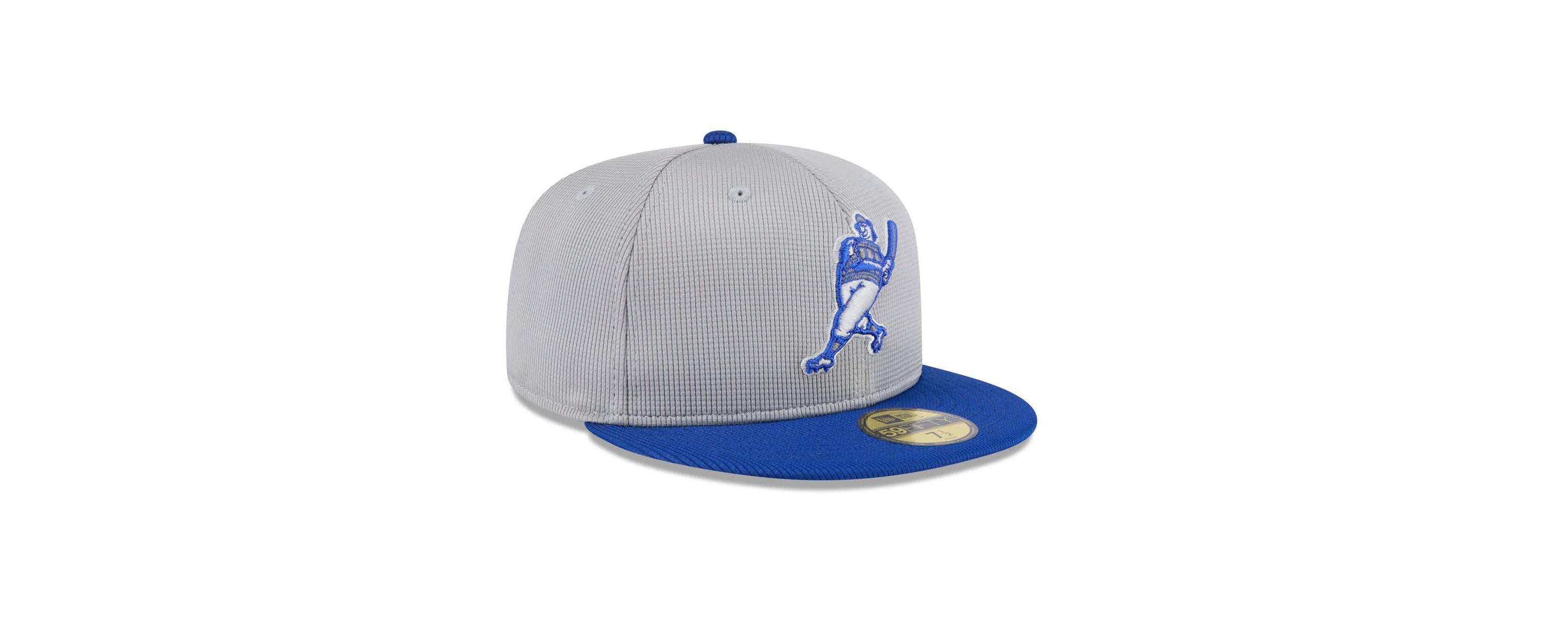MLB Gray/Royal Milwaukee Brewers 2025 Batting Practice 59FIFTY Fitted Hat