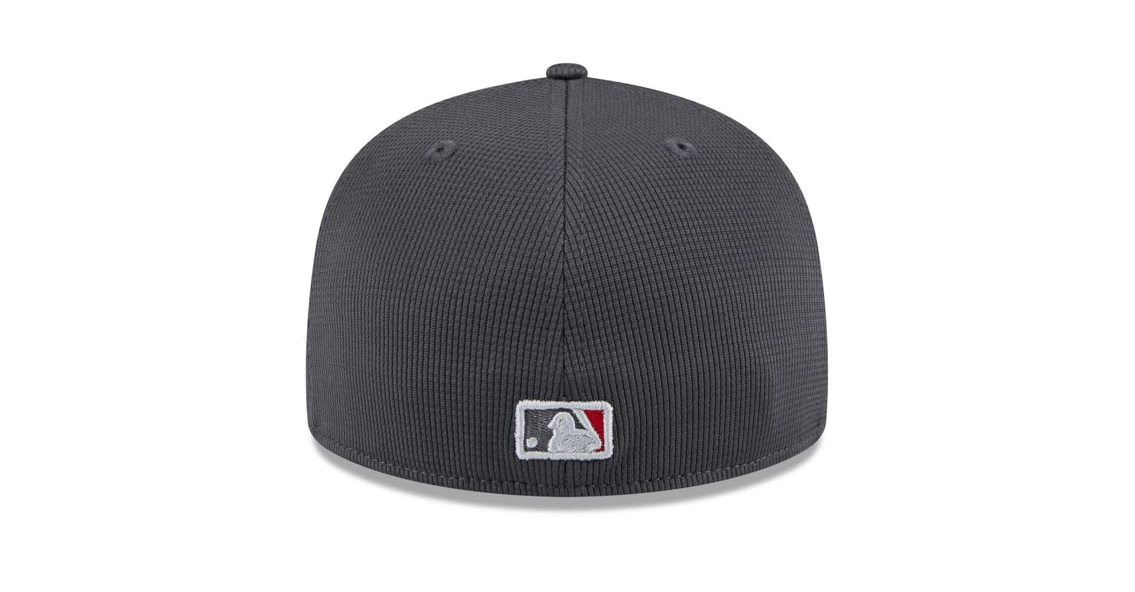MLB Gray/Red Cleveland Guardians 2025 Batting Practice 59FIFTY Fitted Hat