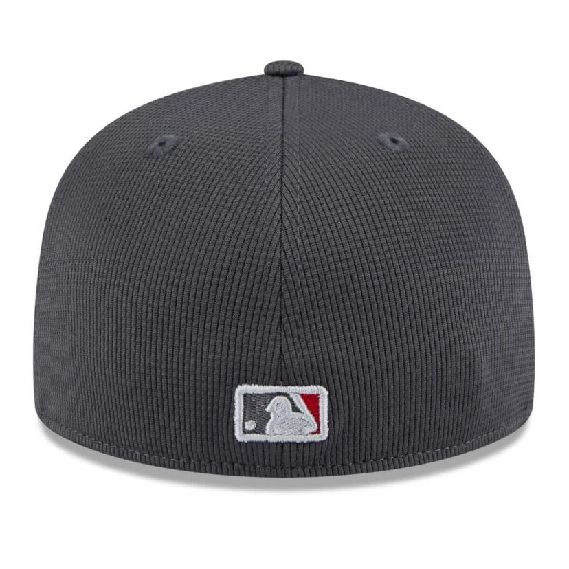 MLB Gray/Red Cleveland Guardians 2025 Batting Practice 59FIFTY Fitted Hat