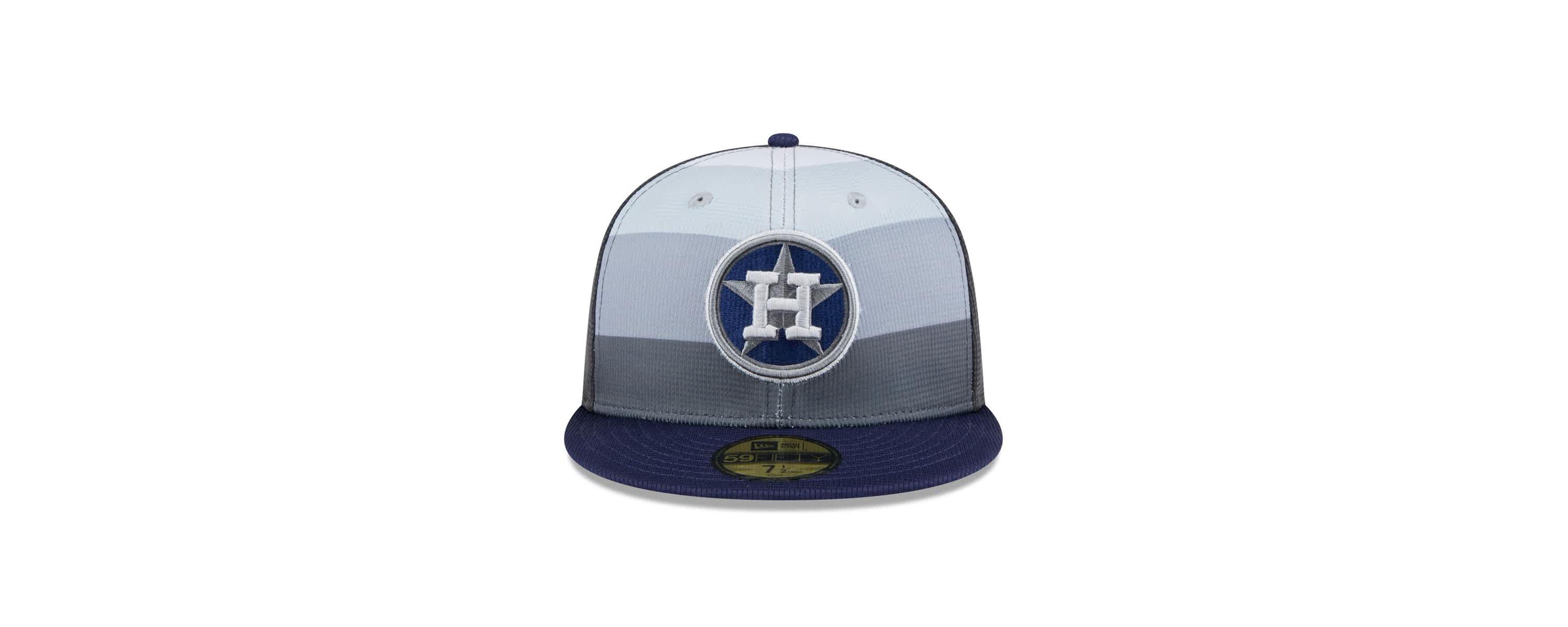 MLB Gray/Navy Houston Astros 2025 Batting Practice 59FIFTY Fitted Hat