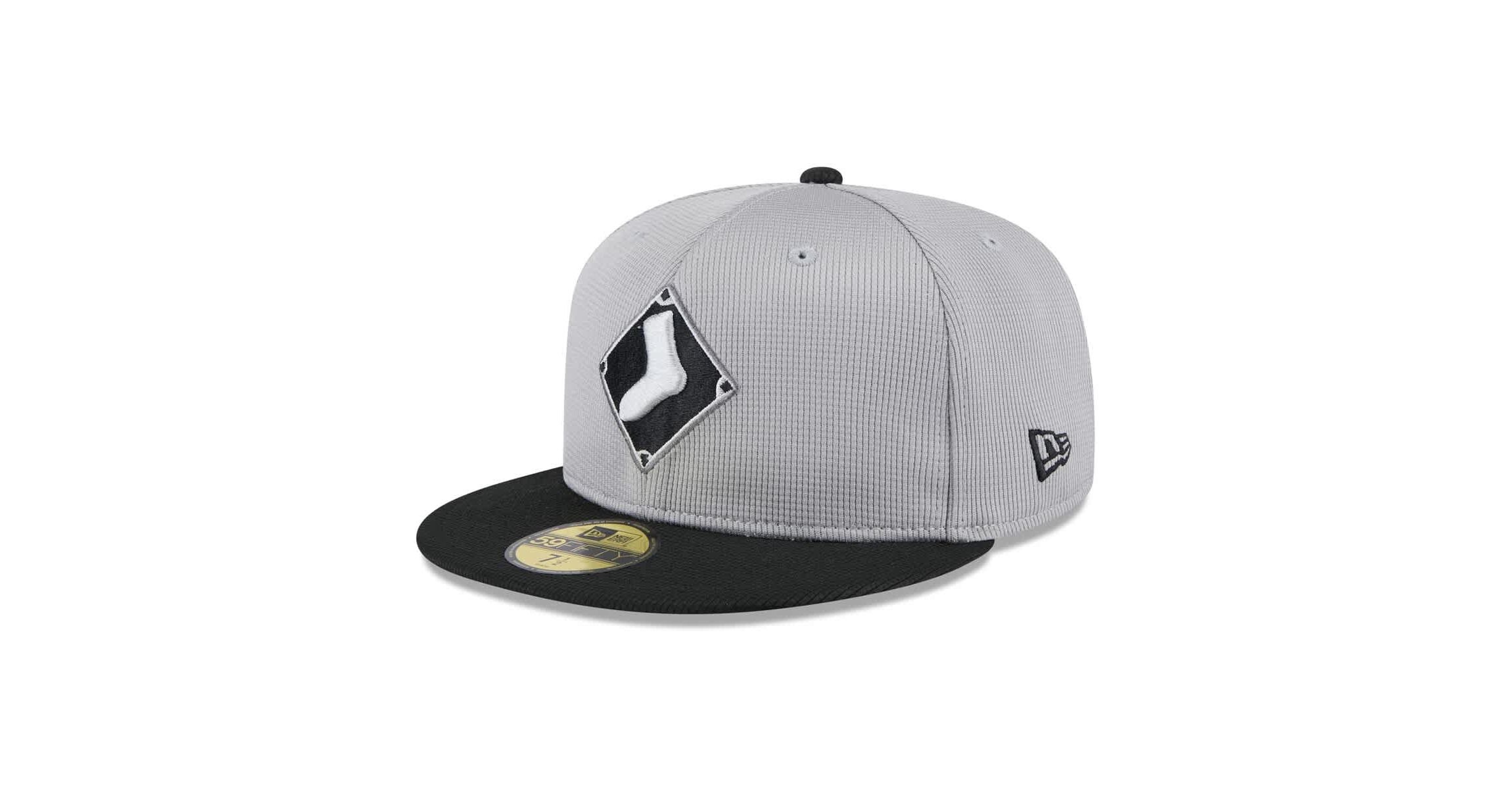 Chicago White Sox MLB Gray/Black Chicago Sox 2025 Batting Practice 59FIFTY Fitted Hat
