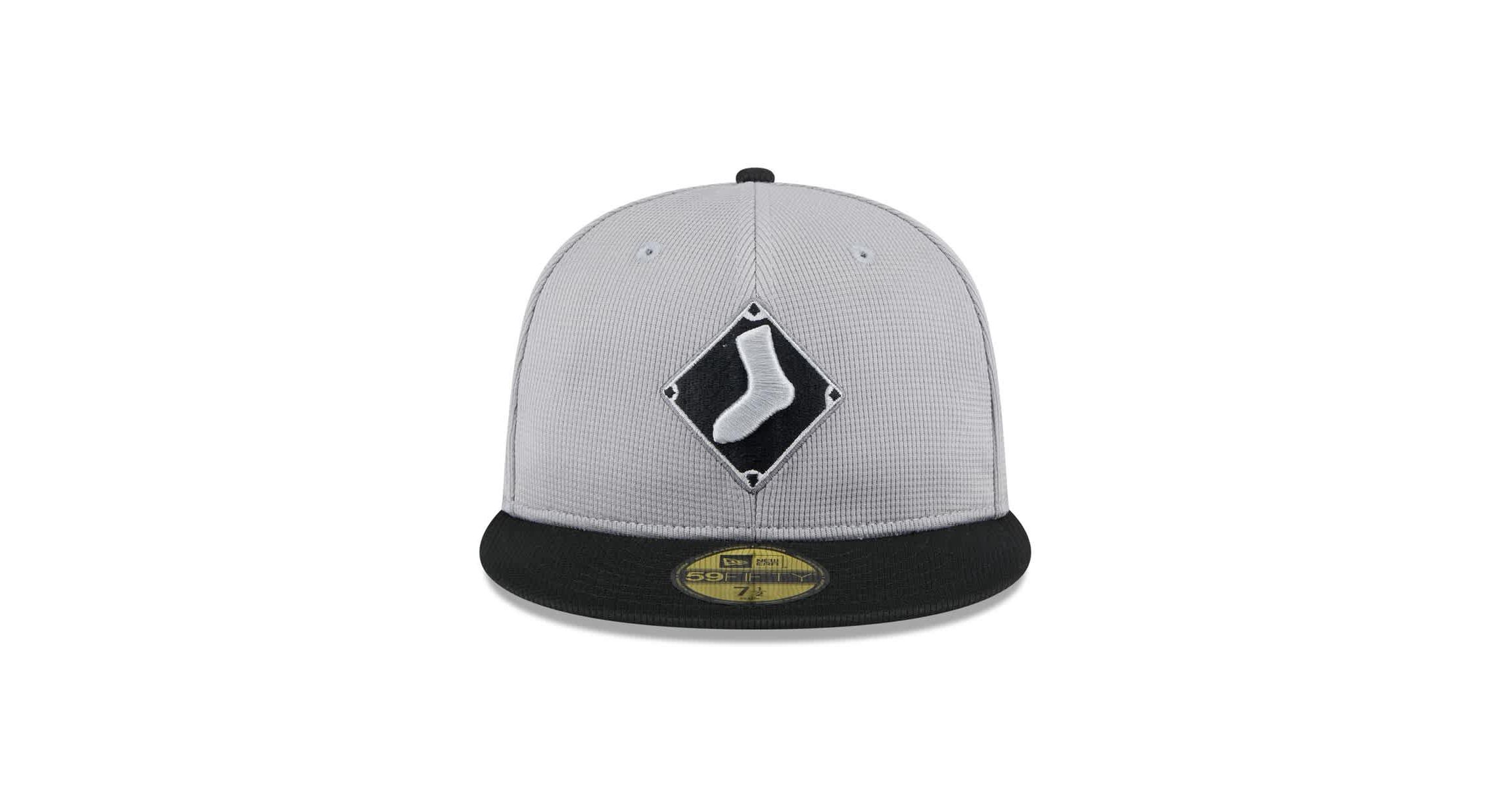 Chicago White Sox MLB Gray/Black Chicago Sox 2025 Batting Practice 59FIFTY Fitted Hat