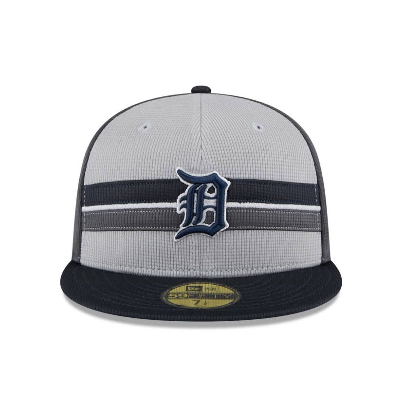 MLB Gray/Navy Detroit Tigers 2025 Batting Practice 59FIFTY Fitted Hat